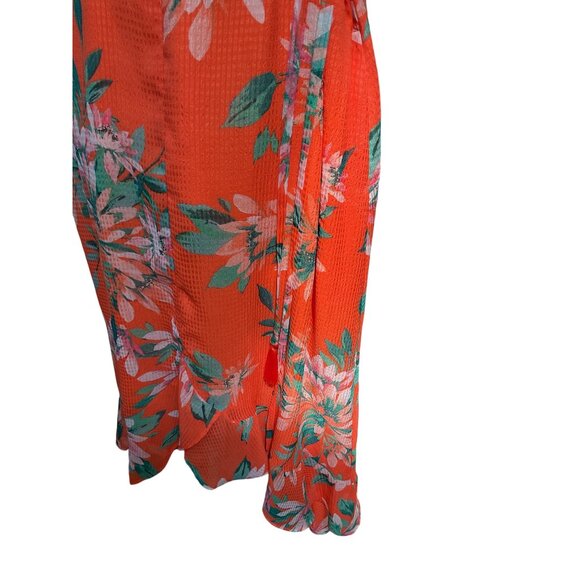 Tommy Bahama Joyful Blooms Orange Floral Sleeveless Maxi Dress XS - Picture 6 of 8